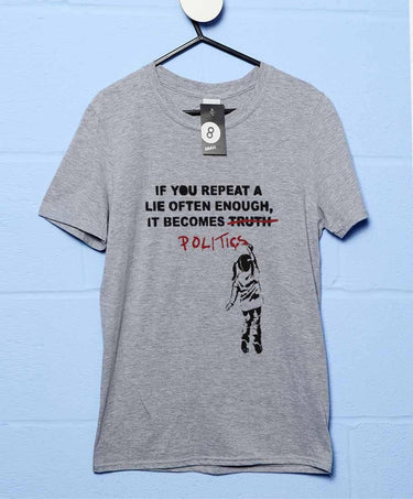 Banksy Politics Mens Graphic T-Shirt 8Ball